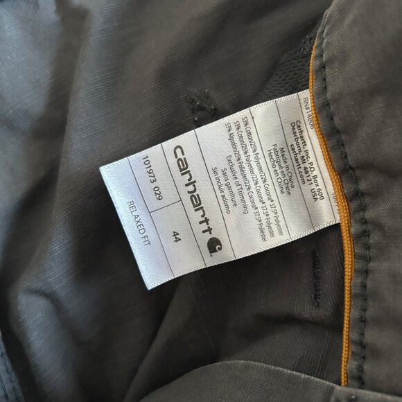 Carhartt Mens Sz 44 Relaxed Fit Cargo Shorts Gray With Multiple Pockets - Picture 6 of 10
